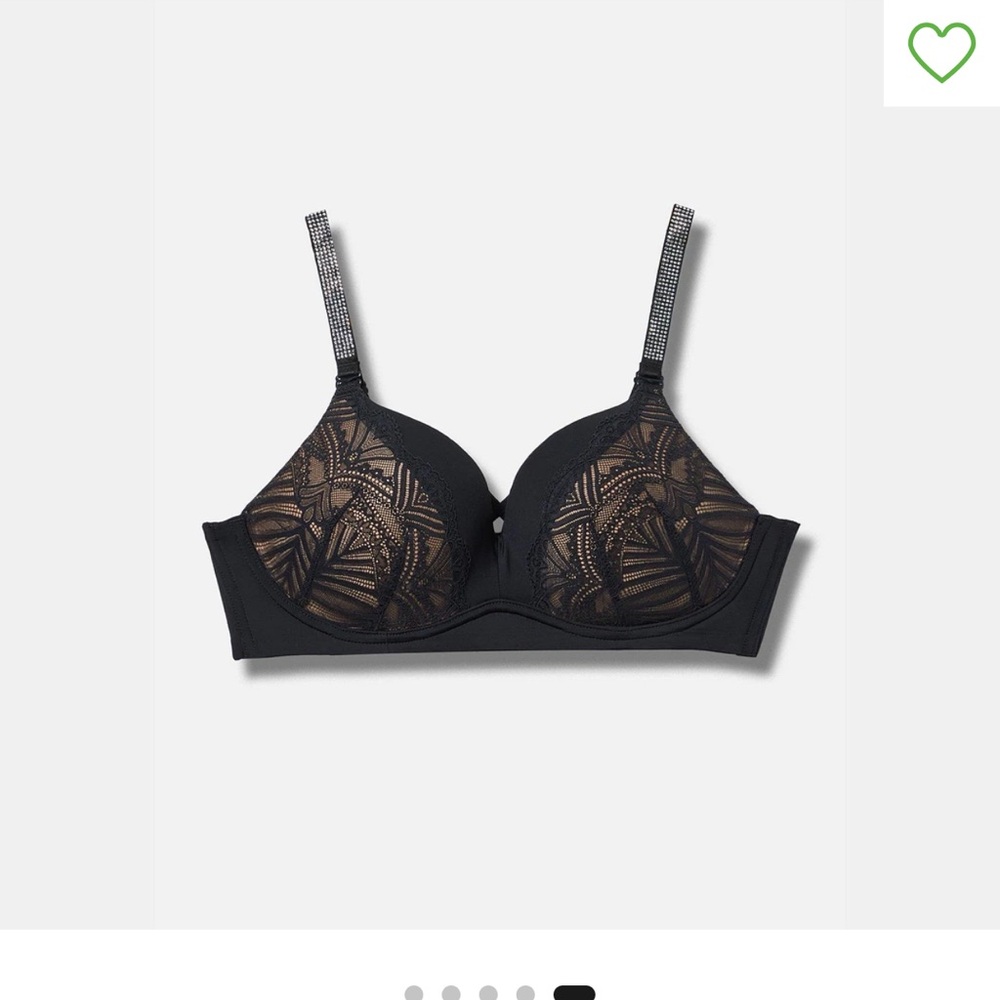 Torrid Black Lace Detail Bra
